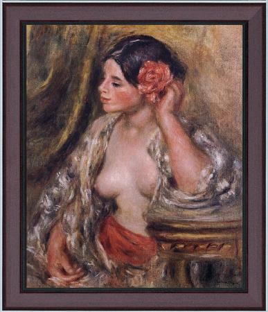 framed  Pierre-Auguste Renoir Gabrielle a Sa Coiffure, Ta3078-1